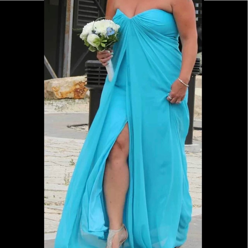 Dressy Collection Turquoise Bridesmaid Dress